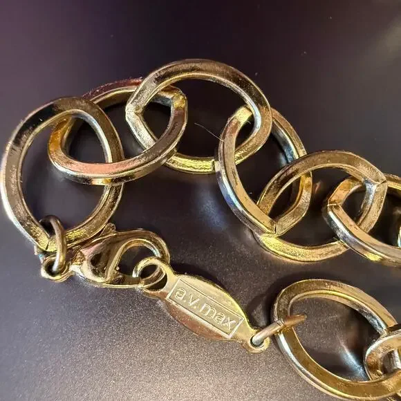 A.V. Max Mixed Metal Beaded Layered Gold Tone Necklace - Picture 8 of 9